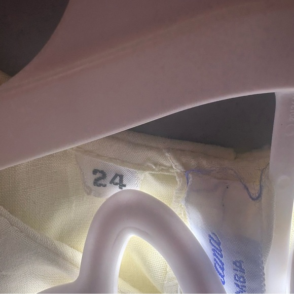 Vintage LITTLE DIANA Baby Girl Yellow dress embroidered pleated size 24M - Picture 7 of 7